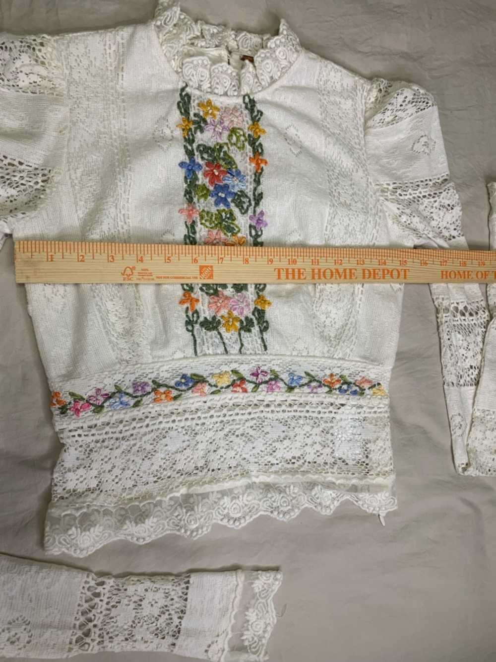 NWT FREE PEOPLE Garden Grace Top Ivory Combo MSRP $198 Size XS - Picture 6 of 15